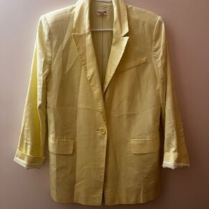 Open Edit Yellow Blazer for Women